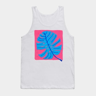 Blue leaf Tank Top